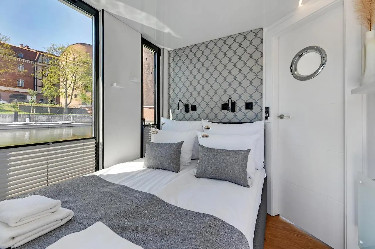 Domy Na Wodzie - La Mare Motlava Houseboats With Sauna By Downtown Apartments Gdansk