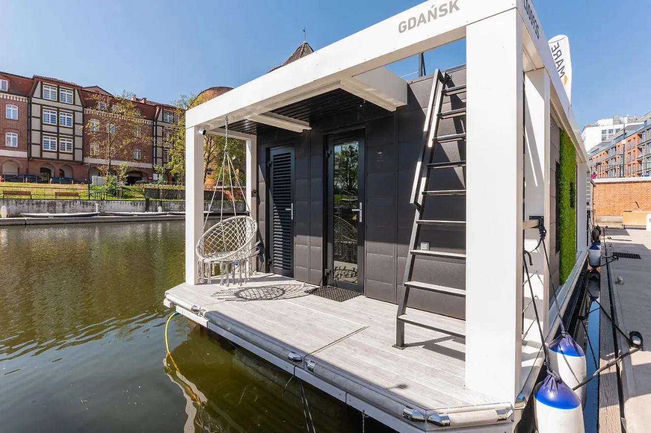 Domy Na Wodzie - La Mare Motlava Houseboats With Sauna By Downtown Apartments Gdansk