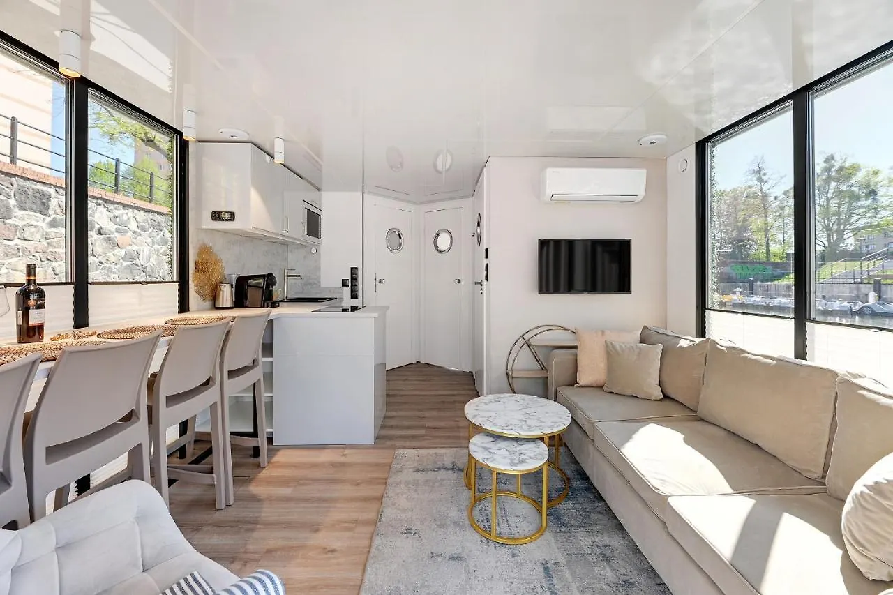 Domy Na Wodzie - La Mare Motlava Houseboats With Sauna By Downtown Apartments Gdansk