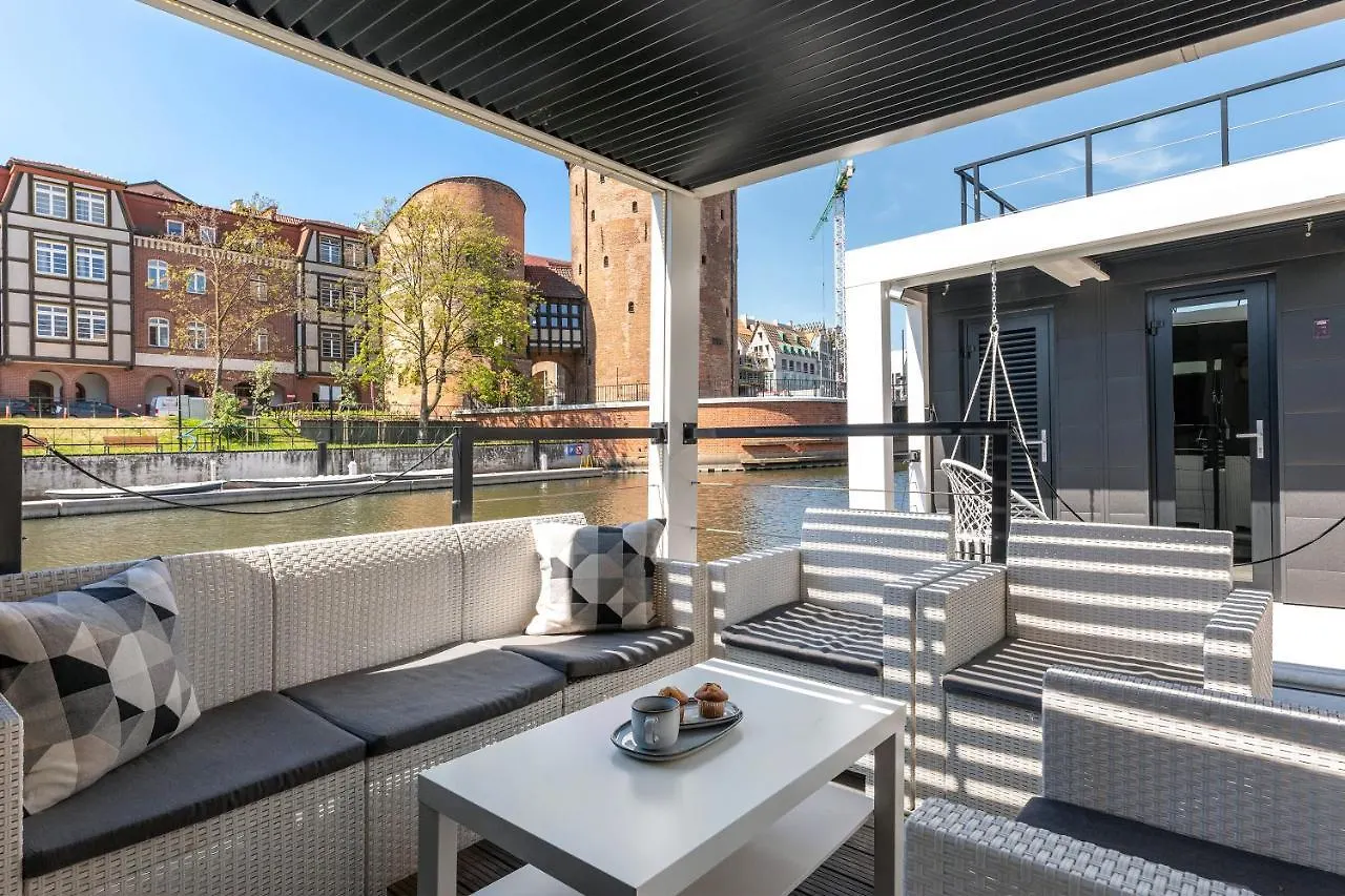 Domy Na Wodzie - La Mare Motlava Houseboats With Sauna By Downtown Apartments Gdansk