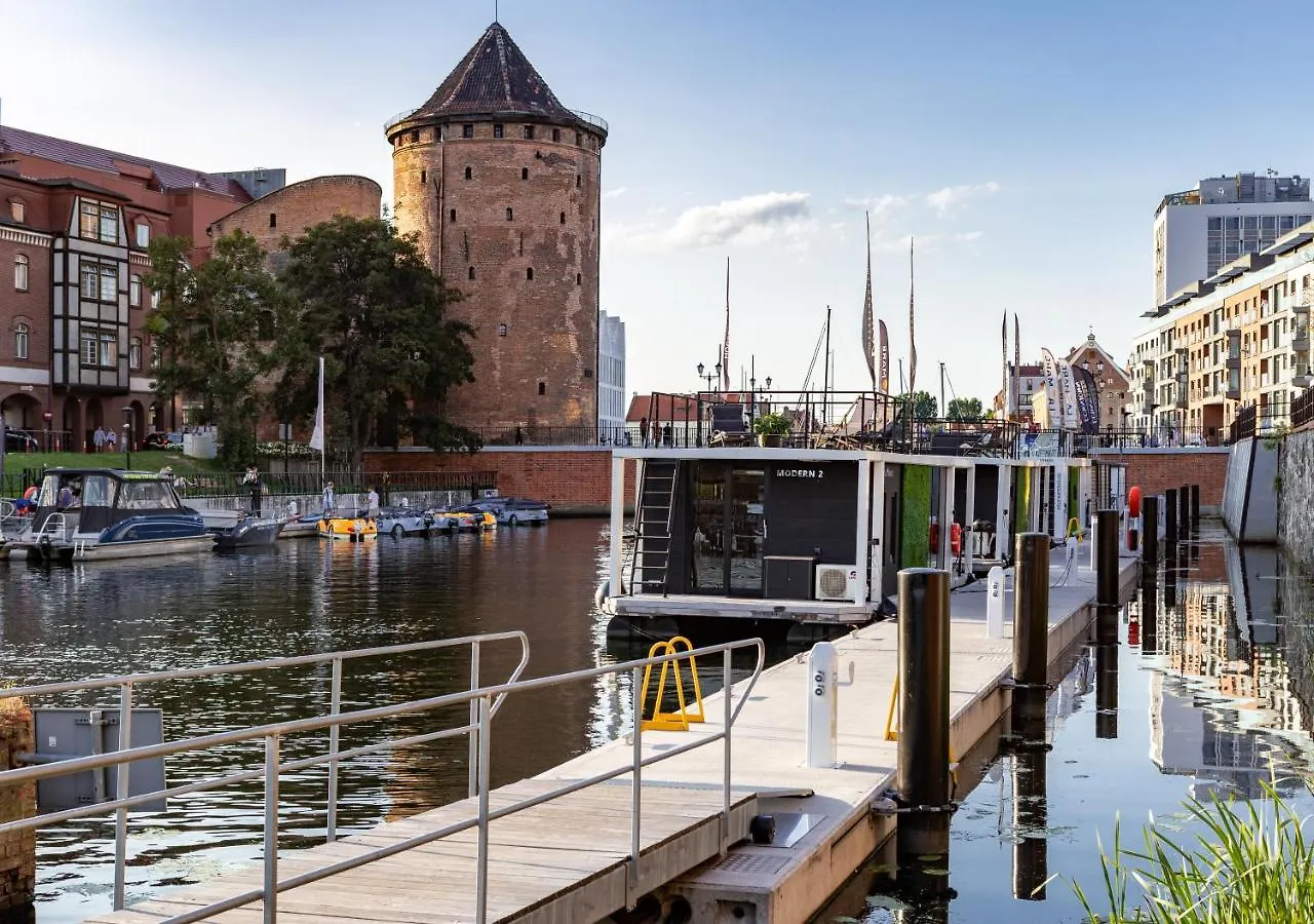 Domy Na Wodzie - La Mare Motlava Houseboats With Sauna By Downtown Apartments Gdansk