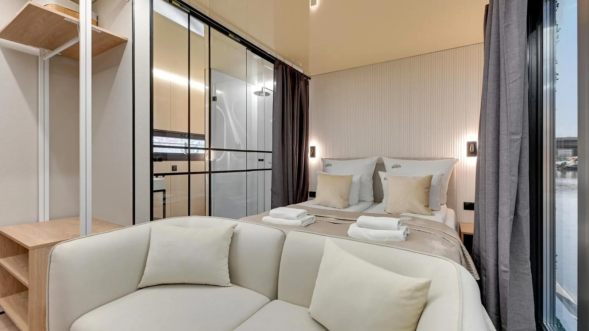Domy Na Wodzie - La Mare Motlava Houseboats With Sauna By Downtown Apartments Gdansk