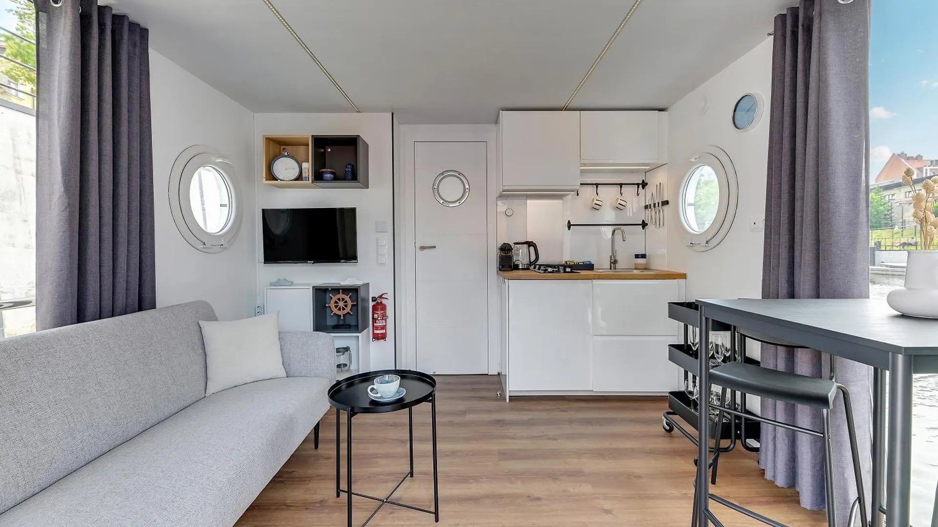 Domy Na Wodzie - La Mare Motlava Houseboats With Sauna By Downtown Apartments Gdansk
