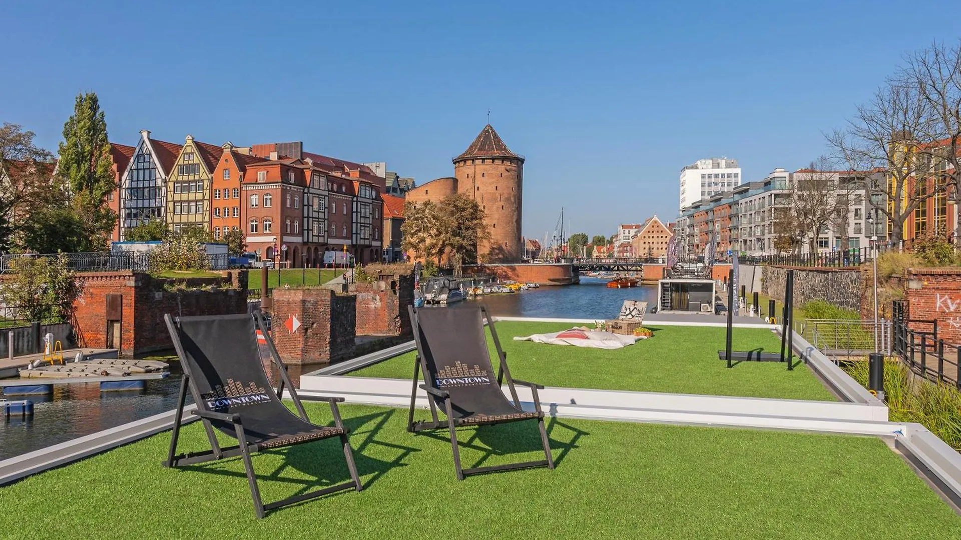 Domy Na Wodzie - La Mare Motlava Houseboats By Downtown Apartments Gdansk